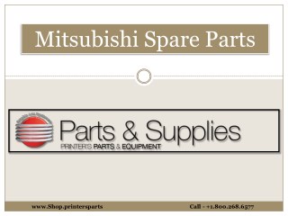 Buy Mitsubishi Spare Parts at - Shop.PrintersParts