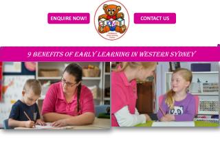 9 Benefits of Early Learning in Western Sydney