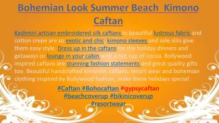 Bohemian Look Summer Beach Kimono Caftan