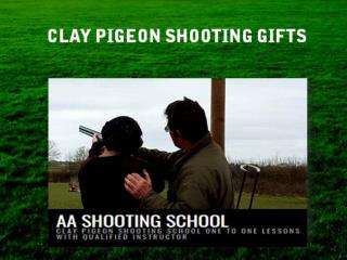 Get Clay Pigeon Shooting Gifts from AA Shooting School, UK