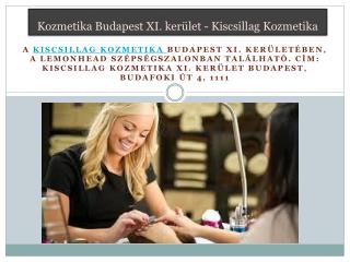 Kozmetika Budapest XI. kerÃ¼let - Kiscsillag Kozmetika