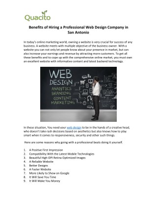 Best Website Designing Company in San Antonio