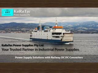 Power Supply Solutions with Railway DC DC Converters