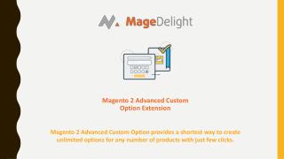 Add Customize Options using Magneto 2 Advanced Custom Option