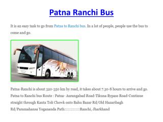 bus service from patna to ranchi