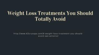 Weight Loss Treatments You Should Totally Avoid