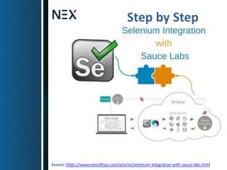 Step by step guideline to Integrate Selenium to Sauce Labs