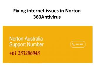Fixing internet issues in Norton 360Antivirus