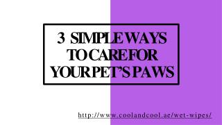 3 Simple Ways To Care Your Pet's Paws