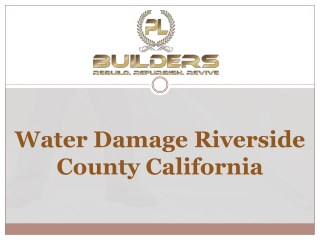 Water Damage Riverside County California