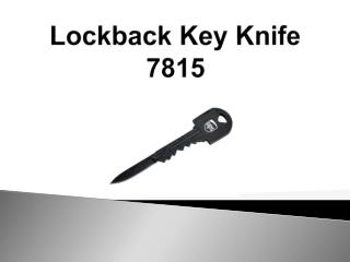 Lockback Key Knife 7815