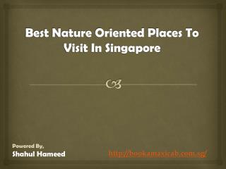 Best Nature Oriented Places To Visit In Singapore