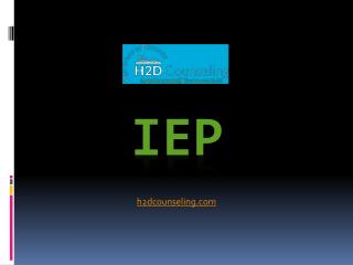 IEP - h2dcounseling.com