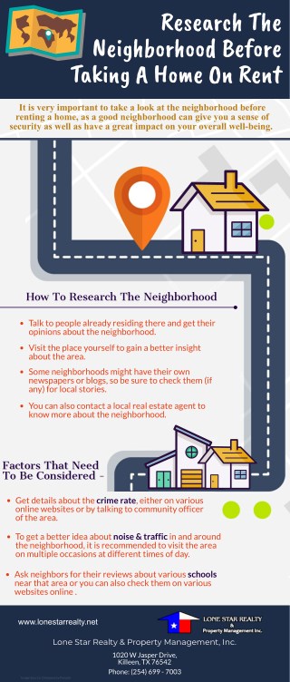 Research The Neighborhood Before Taking A Home On Rent
