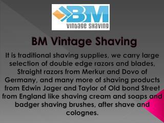 Best Safety Razor and soap for men | BM Vinatge Shaving