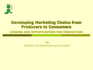 IMI Initiative for Mainstreaming Innovation