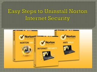 Easy Steps to Uninstall Norton Internet Security