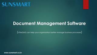 Document Management Software - SunSmart Technologies