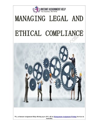 A Study on How to Manage Legal and Ethical Compliance