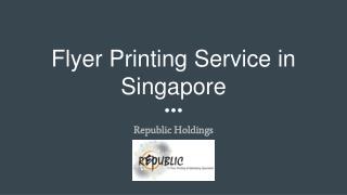 Flyer Printing Service in Singapore