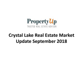 Crystal Lake Real Estate Market Update September 2018