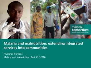 Malaria and malnutrition: extending integrated services into communities