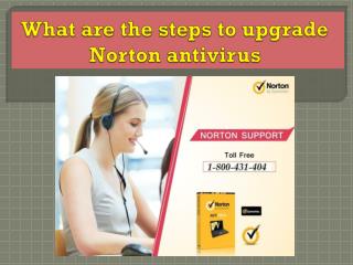 What are the steps to upgrade Norton antivirus