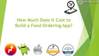 How Much Does it cost to Build a Food Ordering App?