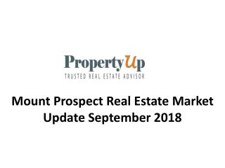 Mount Prospect Real Estate Market Update September 2018