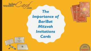 The Importance of Bar/Bat Mitzvah Invitations Cards
