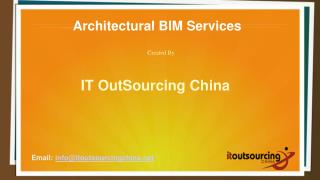 Architectural BIM Services - IT Outsourcing China