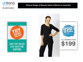 Diverse Range of Beauty Salon Uniforms in Australia