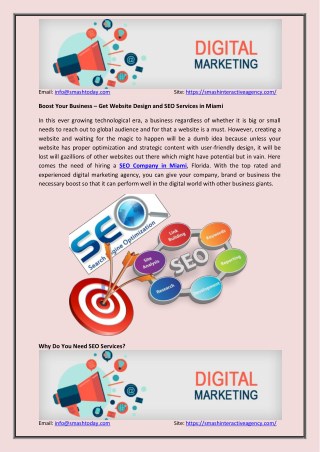 Boost Your Business – Get Website Design and SEO Services in Miami