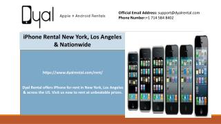 iPhone Rental New York, Los Angeles & Nationwide