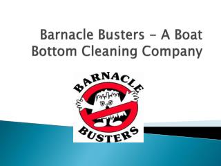 Barnacle Busters - A Boat Bottom Cleaning Company