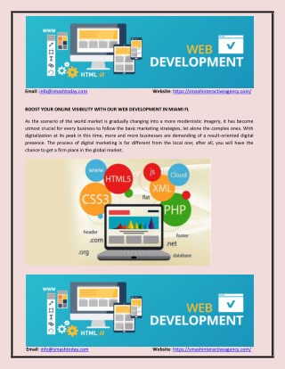 Boost your online visibility with our web development in Miami