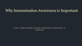 Why Immunization Awareness is Important