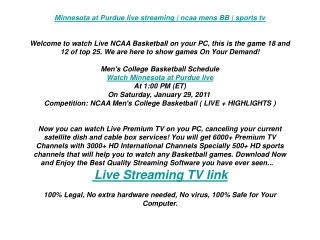 Minnesota at Purdue live streaming | ncaa mens BB | sports t