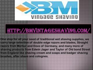 Shaving Products | BM Vintage Shaving