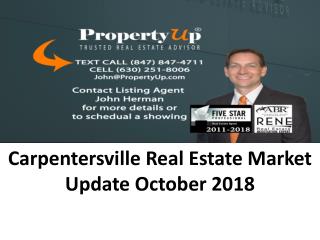 Carpentersville Real Estate Market Update October 2018