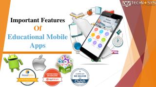 Important Features of Educational Mobile Apps