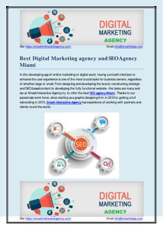 Best Digital Marketing agency and SEO Agency Miami