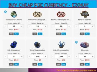 Buy Cheap Poe currency - EzOkay