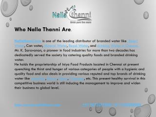 Nalla thanni | Dring Water in chennai