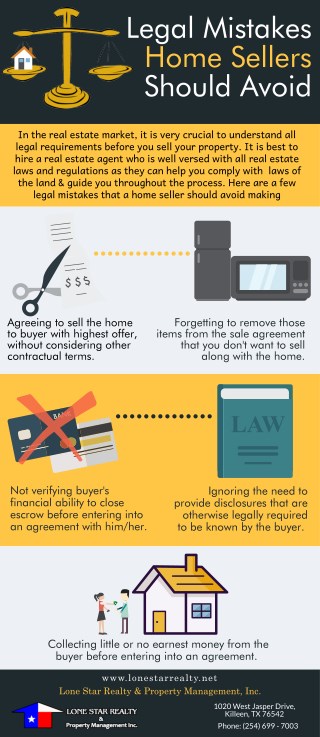 Legal Mistakes Home Sellers Should Avoid