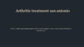 Arthritis treatment san antonio