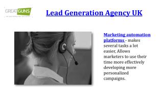 Lead Generation Agency UK