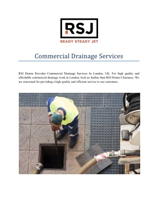 Commercial Drainage Services