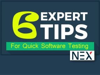 6 Tricks and Tips for Quick Software Testing and Application Testing | PPT