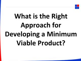 What is the Right Approach for Developing a Minimum Viable Product?